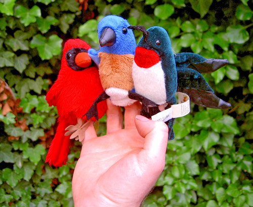 Bird finger puppet - puppet, soft