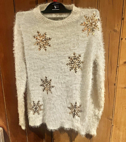 Lipsy white tight knit - tight-knit, crew