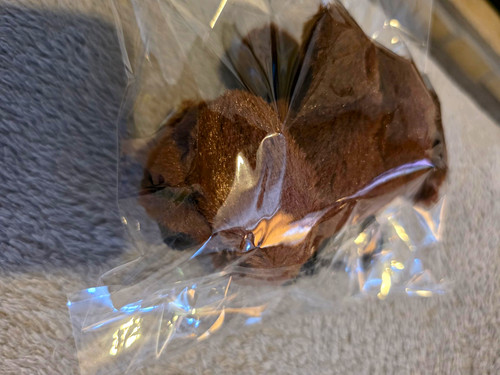Brown plush soft - brown, keyring
