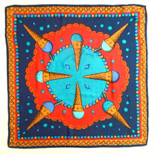 Vintage Tie Rack silk scarf -