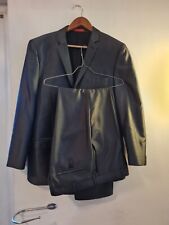 mens VENTUNO 21 GREY SUIT SIZE CHEST 44 SHORT WAIST 36R INSIDE LEG 30in Pol/Visc