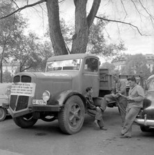Lorry drivers from Geneva on