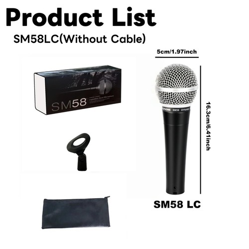 For shure sm58 dynamic - for, sm58-lc