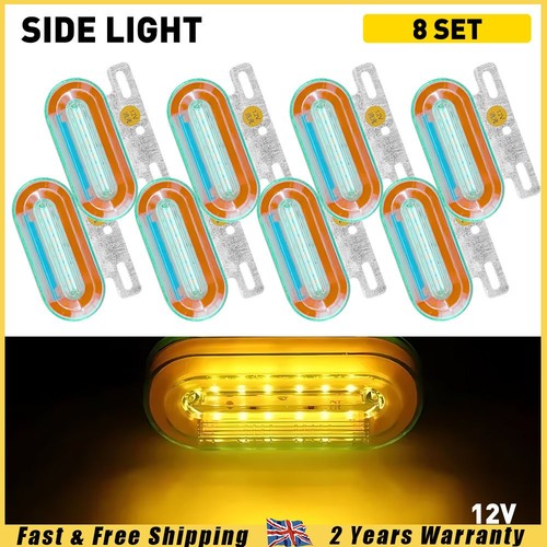 Amber white led - amber/white, side