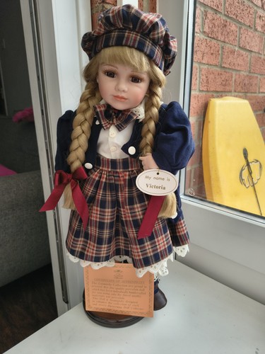 Collectable porcelain doll - doll, the