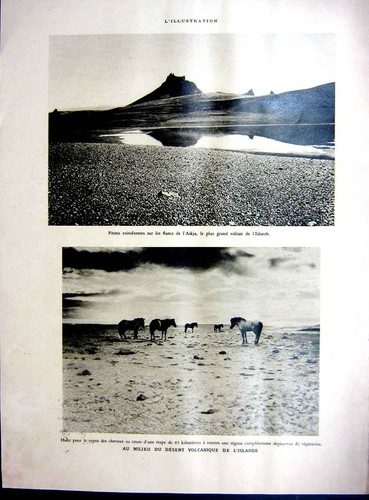 Old vintage print - old, skiers