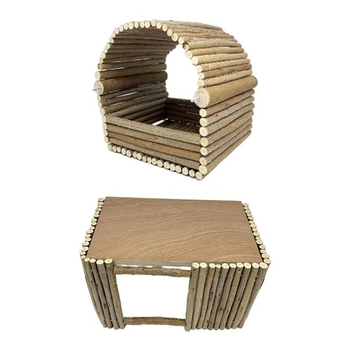 Wooden hamster hideout small - hamster,
