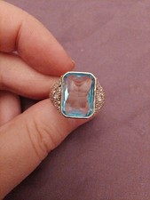 8ct Ring emerald Cut flush set