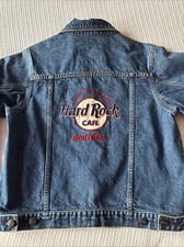 Blue Denim Jacket Hard Rock Cafe Montreal Women’s XL Button Up Vintage Canada