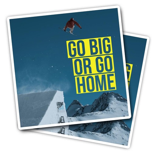 Vinyl stickers snowboard - 2x,
