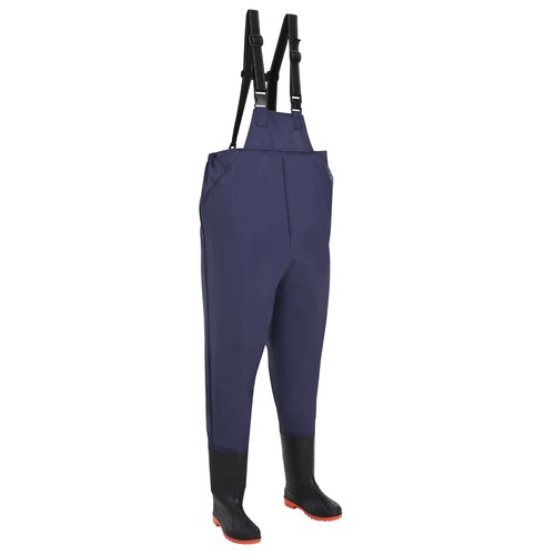 Chest waders with boots - boots, size
