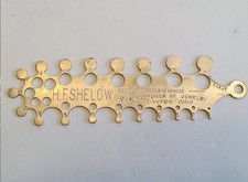 Antique Jewelers Diamond Gem Carat Gauge Tool H. F. Shelow Jeweler Dayton Ohio