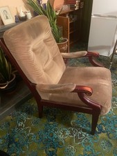 Cintique Velvet Armchair with