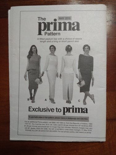 Prima sewing pattern - prima,