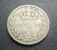 1889 Silver Threepence - Queen