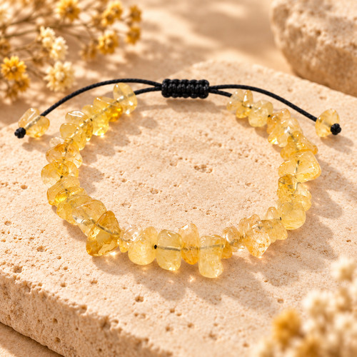 Citrine bracelet adjustable - citrine,