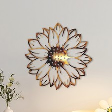 Metal sunflower wall - sunflower,