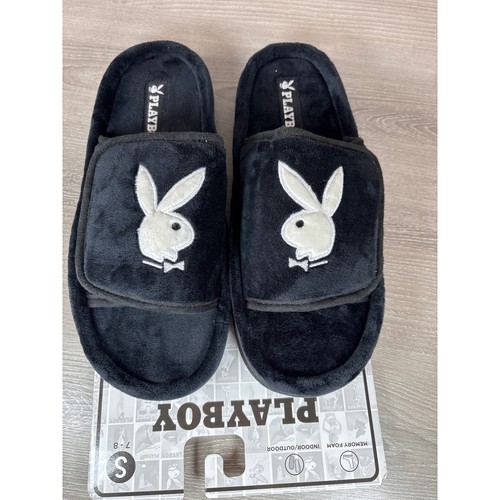 Playboy bunny logo slides mens - logo,