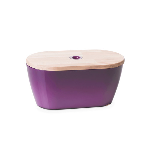 Woody bread bin with cover - with, a