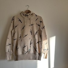 Drop Dead AK47 Allover Print Hoodie Size Small