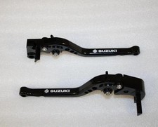 RACING LEVERS BRAKE CLUTCH SUZUKI GSXR 600 SRAD 1996 1998 1999 BLACK LOGO