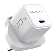 30W NANO GaN Charger PD Power Delivery - UK Plug (WHITE)