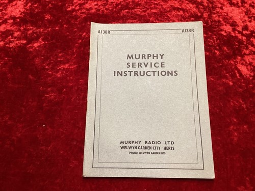 Murphy service manual - service,