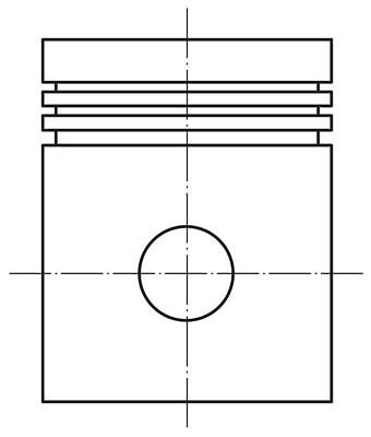 Piston fits ford capri - piston, consul