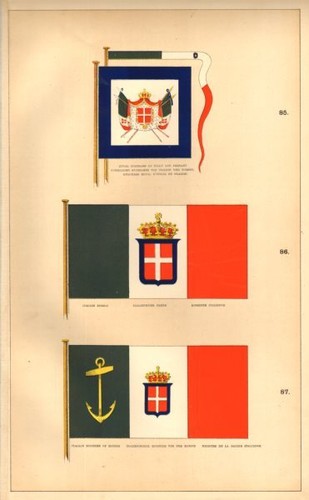 Italian royal flags - royal, flags.
