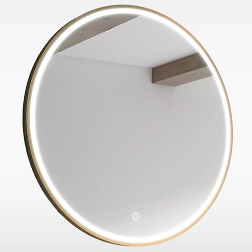 Round led bathroom - round, mirror
