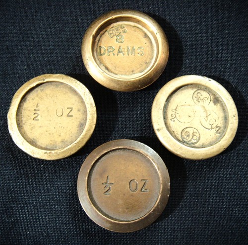 Brass bronze scale - bronze, weights