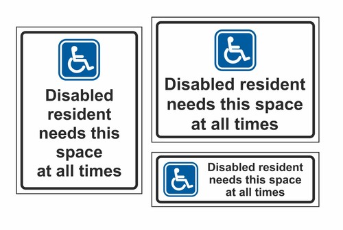 Disabled resident needs - disabled, this