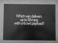RELIANT KITTEN VAN orig 1976 UK Mkt Sales Brochure