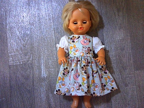 Hand made dolls dress - , fits