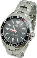 Tag Heuer Formula 1 Aylton Senna WAZ1012.BA0883 Black Mens Watch Excellent A4099