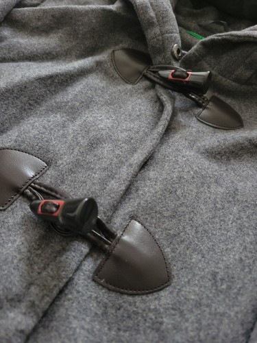 Benetton grey duffle coat - duffle,