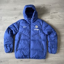 Chelsea Player Issue Blue Nike Puffer Jacket Coat Medium (See Description)