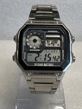 Casio Mens Illuminator Bracelet Watch. AE-1200WH.