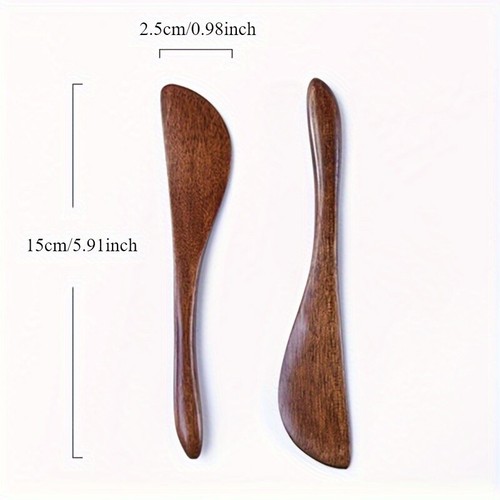 Wooden dinner butter - 3x, knifes