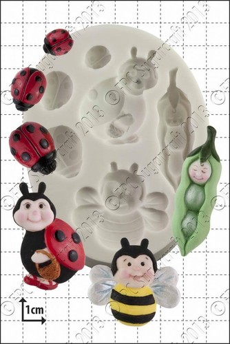 Silicone mould peapod baby - silicone, &