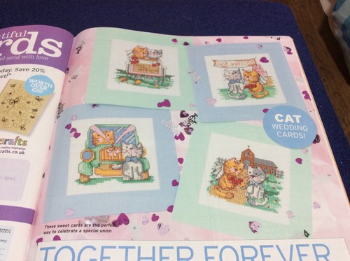 Cat wedding cards cross - cat,