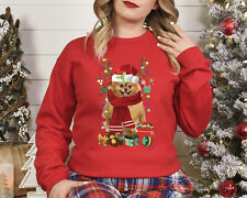 Xmas Sweatshirt Pomeranian Dog Christmas Jumper Sweater Day Stocking Filler