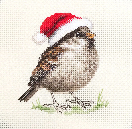 Christmas sparrow bird - , full