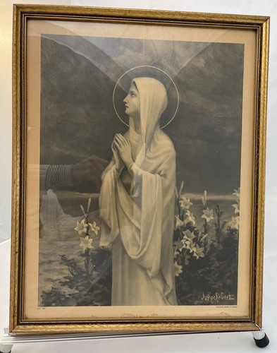Framed antique sepia print - framed,