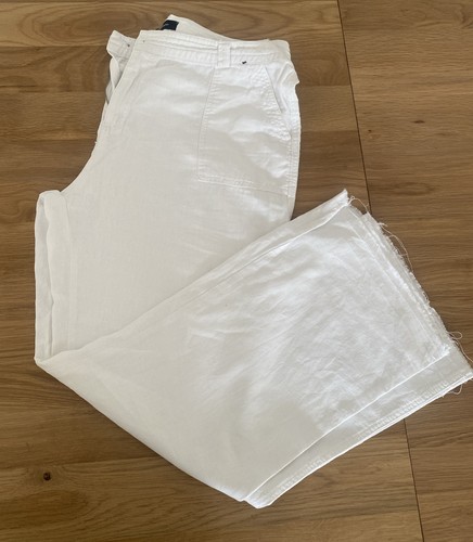 White linen jeans - size, 16