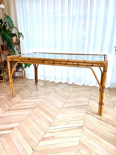 Vintage bamboo glass - &,
