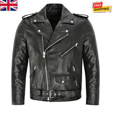 Mens Brando Sheepskin Black