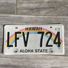 American Licence plate Hawaii