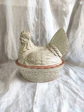 Vintage Stoneware Pottery Hen