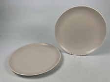 Poole Pottery England Beige Stoneware Dinner Plate Oven Dishwasher x2